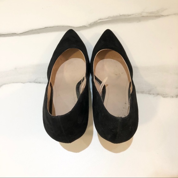 H&M heeled black classic pointy pumps - Picture 3 of 5